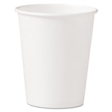 SOLO® Single-Sided Poly Paper Hot Cups, 10 oz, White, 50 Sleeve, 20 Sleeves/Carton (SCC370W) Case of 1000