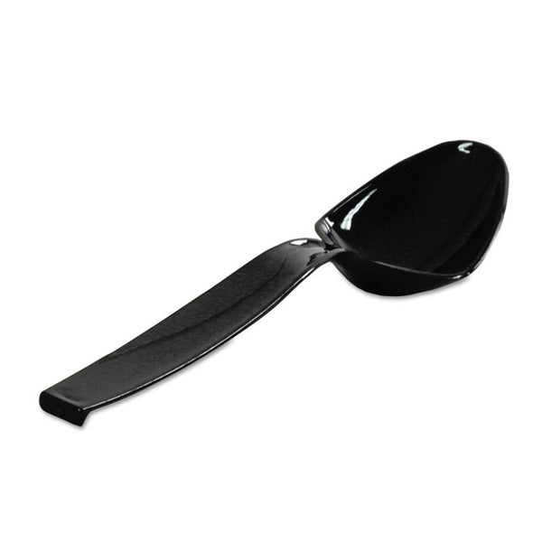 WNA Plastic Spoons, 9 Inches, Black, 144/Case (WNAA7SPBL)