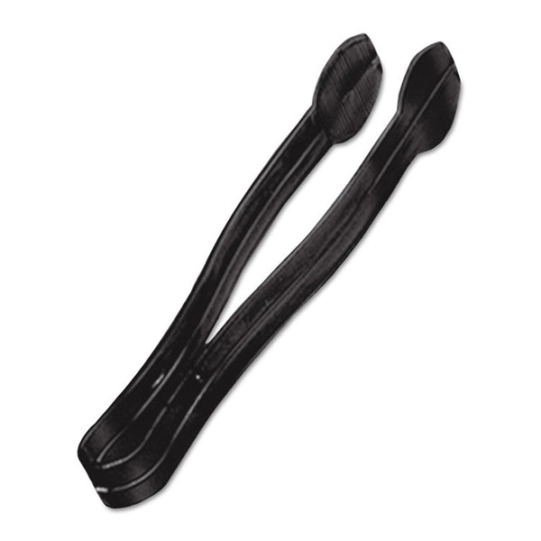 WNA Plastic Tongs, 9 Inches, Black, 48/Case (WNAA7TSBL)