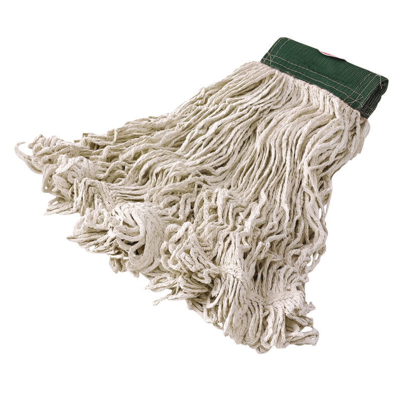 Rubbermaid Super Stitch Blend Mop Heads, Cotton/Synthetic, White, Medium (RCPD212WHI) Case of 6