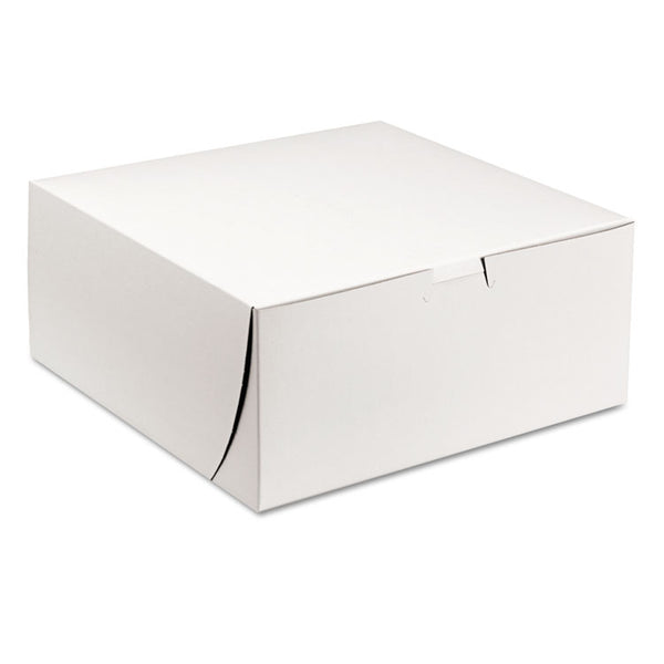 SCT® White One-Piece Non-Window Bakery Boxes, 9 x 9 x 4, White, Paper, 200/Carton (SCH0961) Case of 200