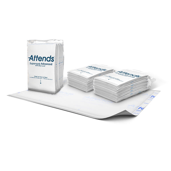 Attends® Supersorb Advanced Disposable Underpad 30 X 36 Inch Dry-Lock® Core Heavy Absorbency (680802_PK) 1/PK
