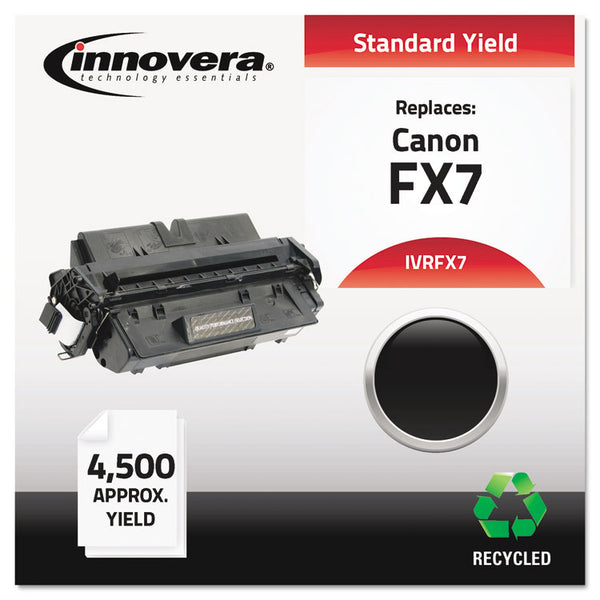 Innovera® Remanufactured Black Toner, Replacement for FX-7 (7621A001AA), 4,500 Page-Yield (IVRFX7) Each