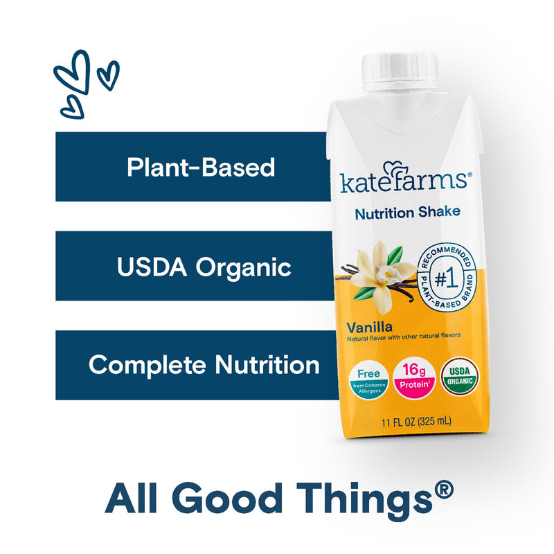 Kate Farms Nutrition Shake Oral Supplement Vanilla Flavor Liquid 11 oz. Carton (1170426_EA) 1/EA