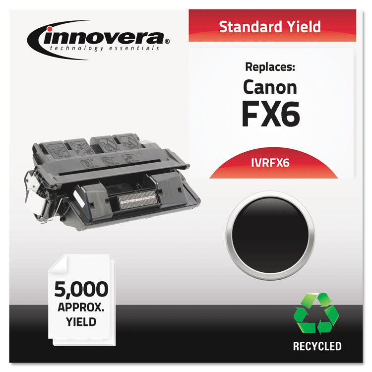 Innovera® Remanufactured Black Toner, Replacement for FX-6 (1559A002AA), 5,000 Page-Yield (IVRFX6) Each