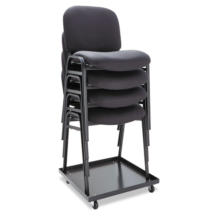 Alera® Alera Continental Series Stacking Chairs, Supports Up to 250 lb, 19.68" Seat Height, Black, 4/Carton (ALESC67FA10B)