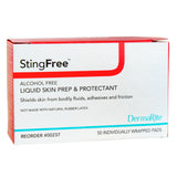 StingFree™ Alcohol-Free Liquid Skin Prep & Shield Skin Barrier Wipe Hexamethyldisiloxane / Decamethylcyclopentasiloxane Individual Packet NonSterile (711920_CS) 500/CS