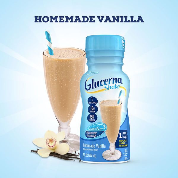 Glucerna® Original Shake Oral Supplement Vanilla Flavor Liquid 8 oz. Bottle (626431_CS) 24/CS