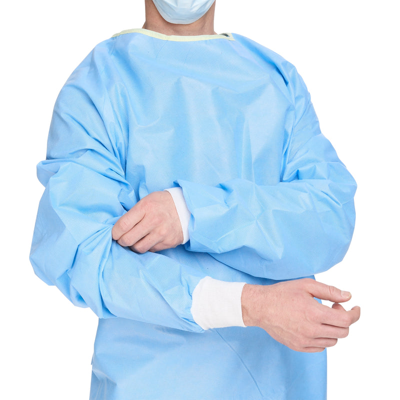 ULTRA Non-Reinforced Surgical Gown with Towel 2X-Large Blue Sterile AAMI Level 3 Disposable (224749_EA) 1/EA