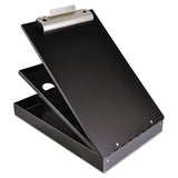 Saunders Cruiser Mate Aluminum Storage Clipboard, 1.5" Clip Capacity, Holds 8.5 x 11 Sheets, Black (SAU21117) Each