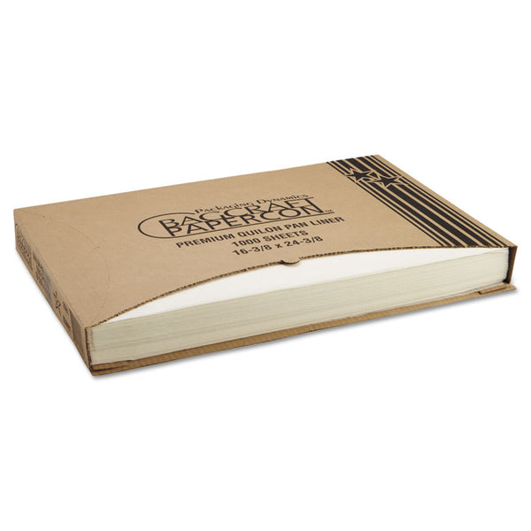 Bagcraft Grease-Proof Quilon Pan Liners, 16.38 x 24.38, White, 1,000 Sheets/Carton (BGC030001)