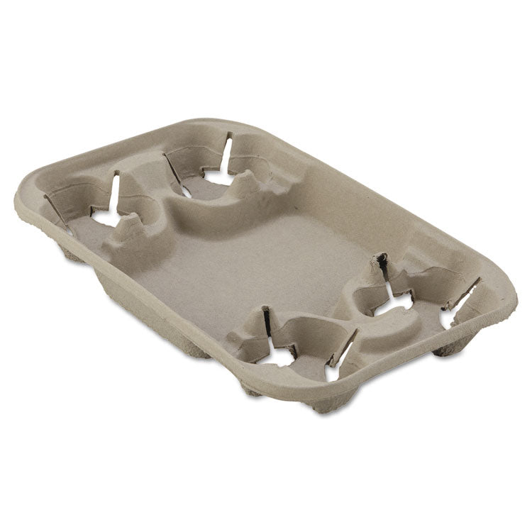 Chinet® StrongHolder Molded Fiber Cup/Food Tray, 8 oz to 22 oz, Four Cups, Beige, 250/Carton (HUH20969CT) Case of 250