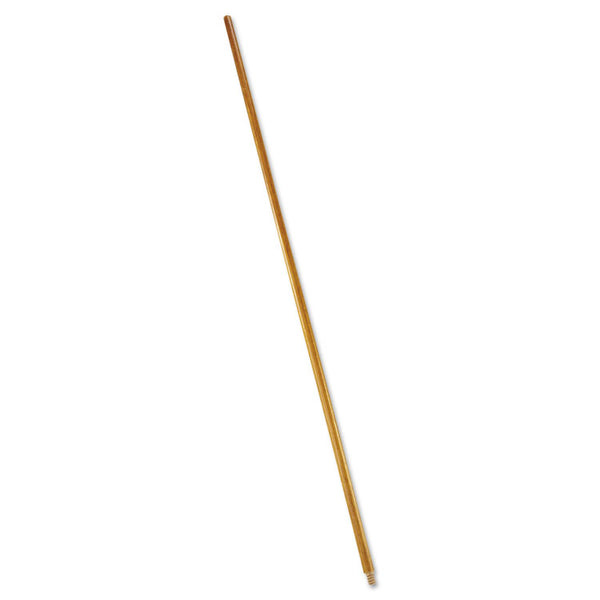 Rubbermaid® Commercial Wood Threaded-Tip Broom/Sweep Handle, 0.94" dia x 60", Natural (RCP6361)