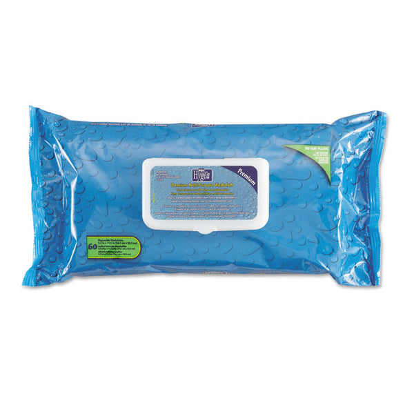 Sani Professional® Hygea Adult Wash Cloths, 1-Ply, 9.5 x 11.5, Unscented, White, 60 Wipes/Tub, 6 Tubs/Carton (NICJ14143)