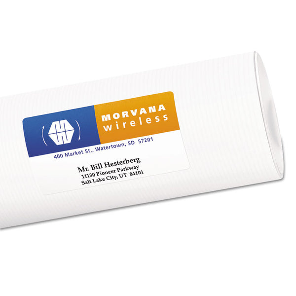 Avery® Vibrant Laser Color-Print Labels w/ Sure Feed, 2 x 3.75, White, 200/PK (AVE6873)