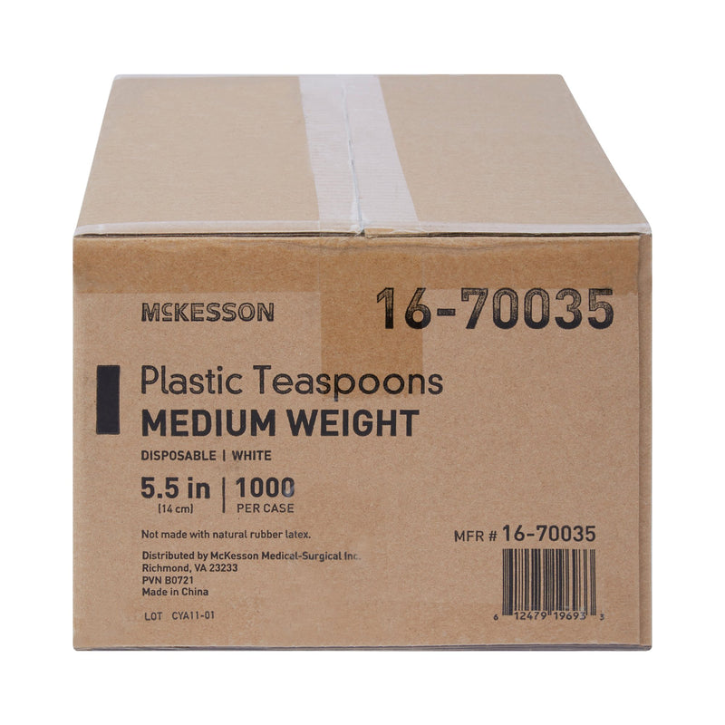 McKesson Teaspoon General Purpose White Polypropylene (730273_CS) 1000/CS