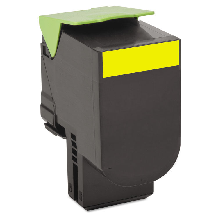 Lexmark™ 80C10Y0 Return Program Toner, 1,000 Page-Yield, Yellow (LEX80C10Y0) Each