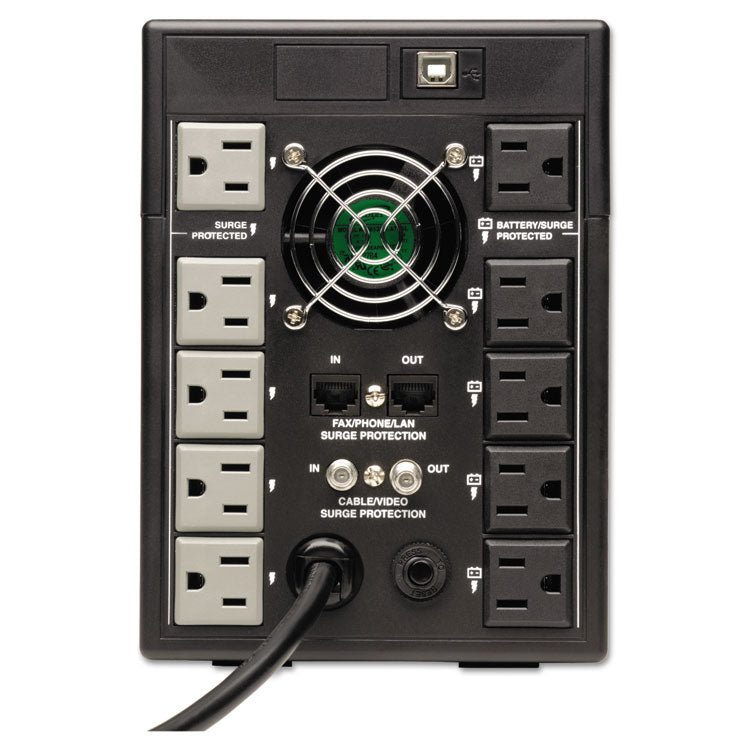 Tripp Lite SmartPro LCD Line-Interactive UPS AVR Tower, 10 Outlets, 1,500 VA, 650 J (TRPSMART1500LDT) Each