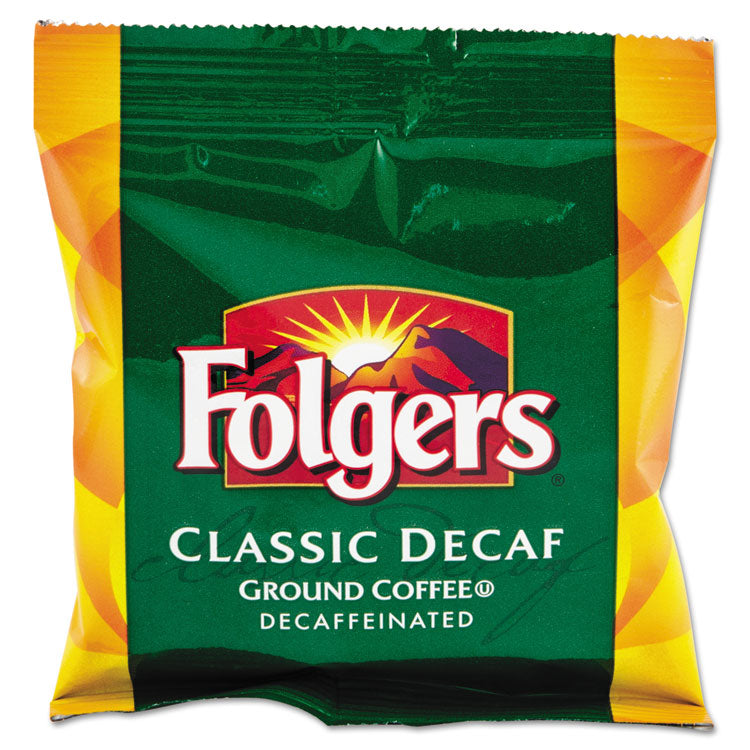 Folgers® Ground Coffee, Fraction Pack, Classic Roast Decaf, 1.5oz, 42/Carton (FOL06433) 42 Packs