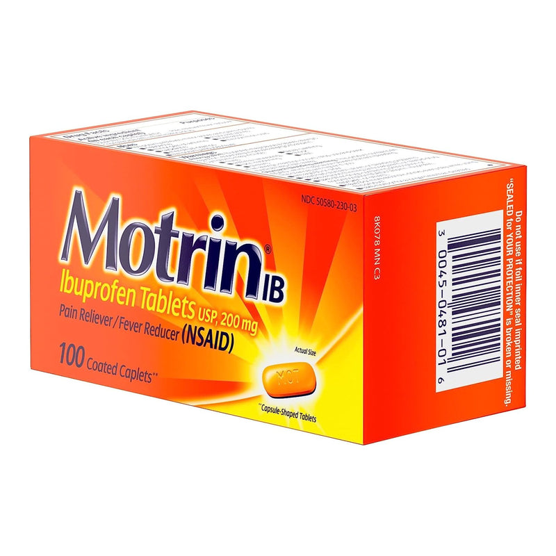 Motrin® IB Pain Relief 200 mg Strength Ibuprofen Capsule (1228862_BT) 1/BT