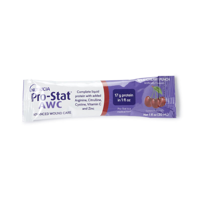 Pro-Stat® AWC Oral Supplement Wild Cherry Punch Flavor Liquid 1 oz. Individual Packet (628435_CS) 96/CS