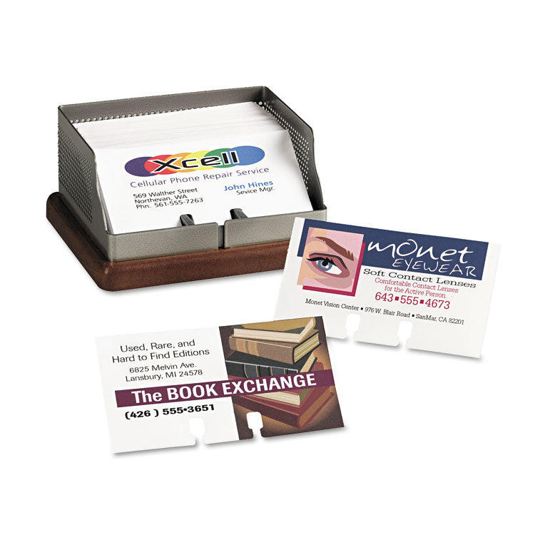 Avery® Small Rotary Cards, Laser/Inkjet, 2.17 x 4, White, 8 Cards/Sheet, 400 Cards/Box (AVE5385)