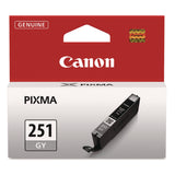 Canon® 6517B001 (CLI-251) ChromaLife100+ Ink, 780 Page-Yield, Gray (CNM6517B001) Each