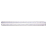 Westcott® 12" Magnifying Ruler, Standard/Metric, Plastic, Clear (ACM15571) Each