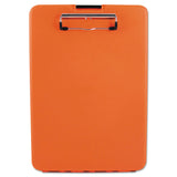 Saunders SlimMate Storage Clipboard, 0.5" Clip Capacity, Holds 8.5 x 11 Sheets, Hi-Vis Orange (SAU00579) Each