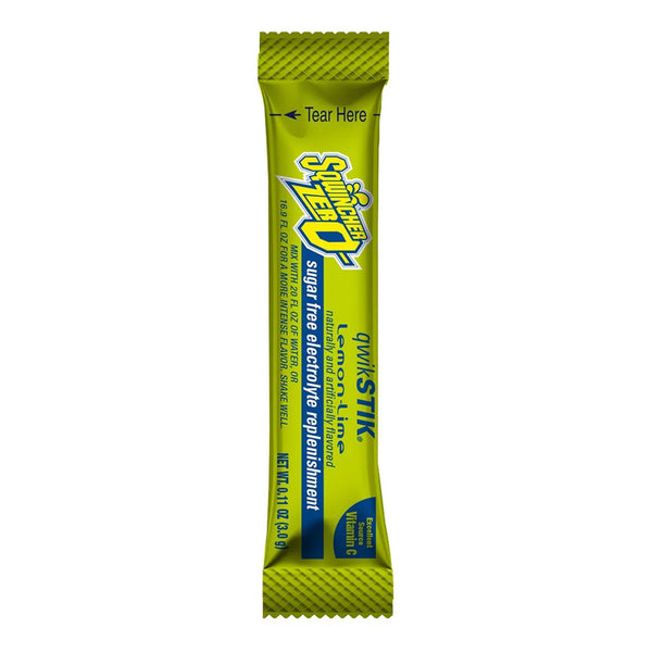 Sqwincher® Quik Stik® Zero Oral Electrolyte Solution Lemon-Lime Flavor 0.11 oz. Electrolyte (1131076_BG) 50/BG