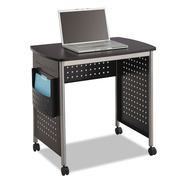 Safco® Scoot Desk, 32.25" x 22" x 30.5", Black/Silver (SAF1907BL)
