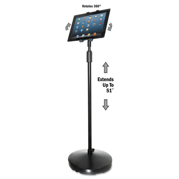 Kantek Floor Stand for iPad and Other Tablets, Black (KTKTS890) Each