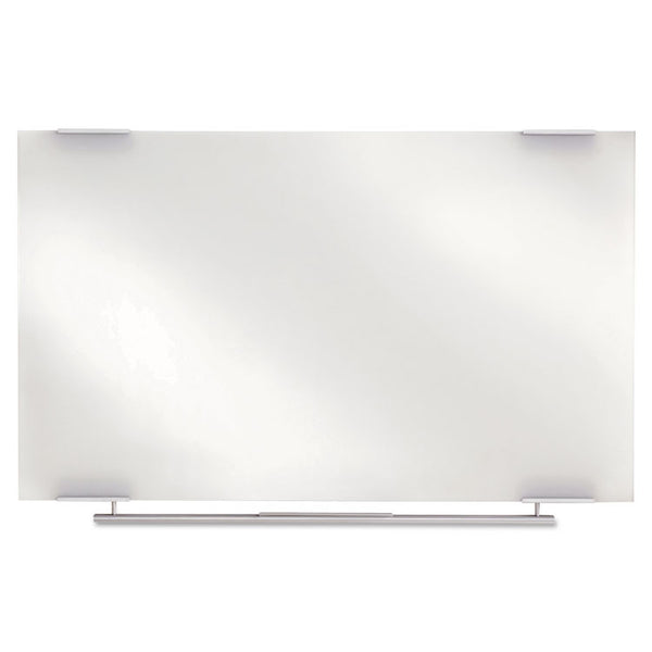 Iceberg Clarity Glass Dry Erase Board with Aluminum Trim, 48 x 36, White Surface (ICE31140) Each