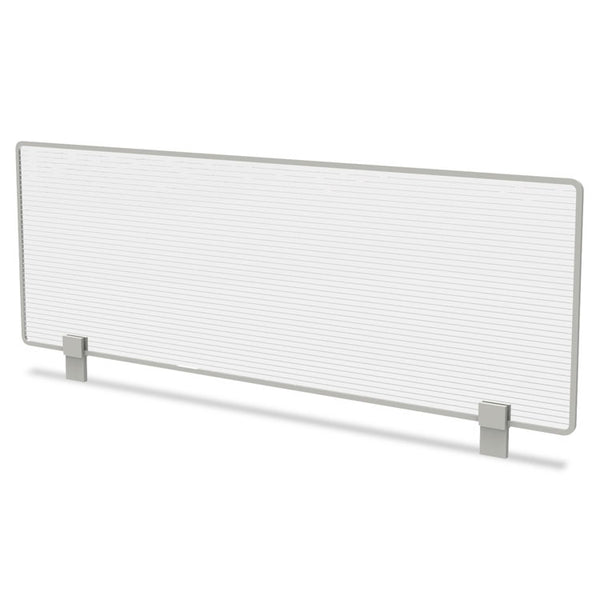 Linea Italia® Trento Line Dividing Panel, Polycarbonate, 47.13w x 1.75d x 15.5h, Translucent (LITTR721) Each