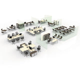 Linea Italia® Trento Line Dividing Panel, Polycarbonate, 47.13w x 1.75d x 15.5h, Translucent (LITTR721) Each