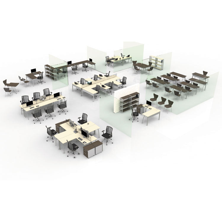 Linea Italia® Trento Line Dividing Panel, Polycarbonate, 47.13w x 1.75d x 15.5h, Translucent (LITTR721) Each