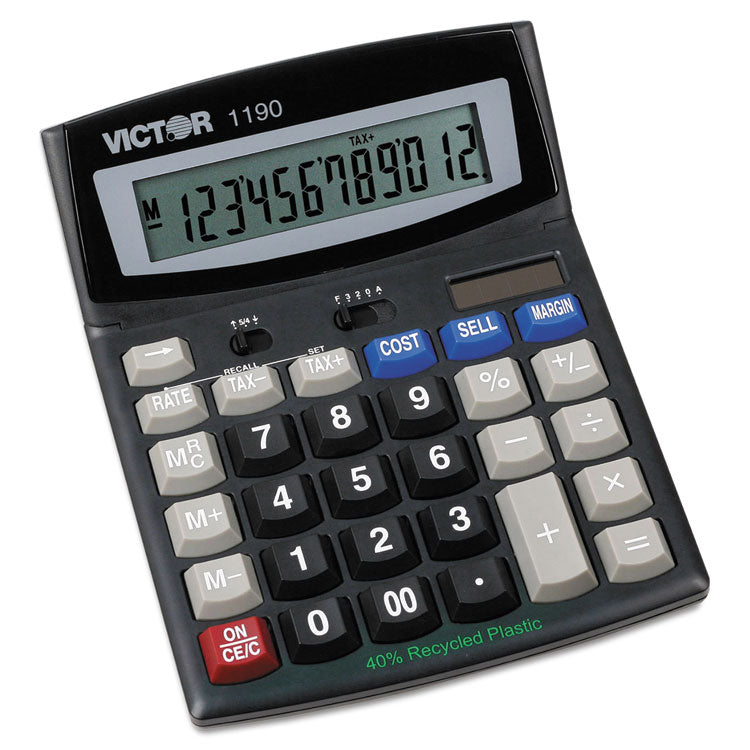 Victor® 1190 Executive Desktop Calculator, 12-Digit LCD (VCT1190) Each