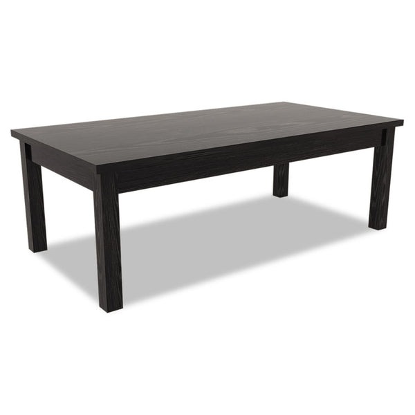 Alera® Alera Valencia Series Occasional Table, Rectangle, 47.25w x 19.13d x 16.38h, Black (ALEVA7548BK)