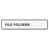 DYMO® LabelWriter 1-UP File Folder Labels, 0.56" x 3.43", White, 130 Labels Roll, 2 Rolls/Pack (DYM30327)