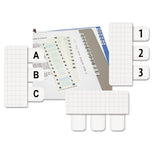 Redi-Tag® Legal Index Tabs, Preprinted Alpha: A to Z, 1/12-Cut, White, 0.44" Wide, 104/Pack (RTG31005) Box of 104