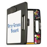 Officemate Portable Dry Erase Clipboard Case, 0.5" Clip Capacity, Holds 8.5 x 11 Sheets, Charcoal (OIC83382)