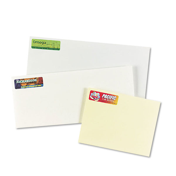 Avery® Vibrant Laser Color-Print Labels w/ Sure Feed, 0.75 x 2.25, White, 750/PK (AVE6870)