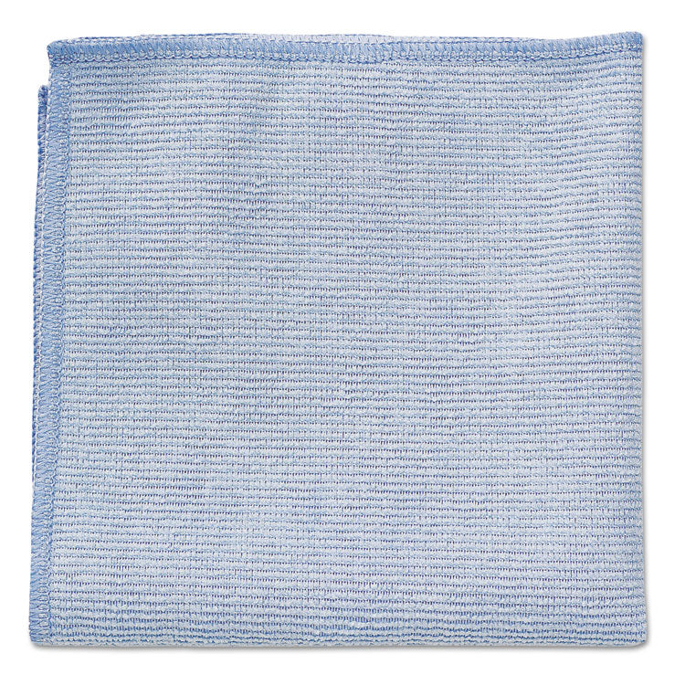 Rubbermaid® Commercial Microfiber Cleaning Cloths, 12 x 12, Blue, 24/Pack (RCP1820579)
