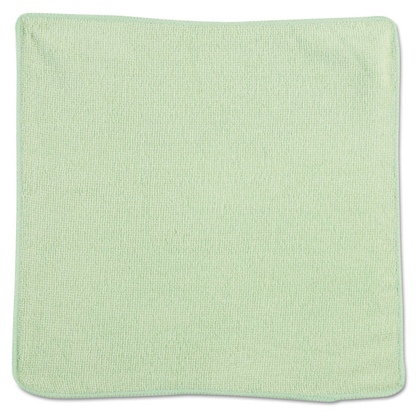 Rubbermaid® Commercial Microfiber Cleaning Cloths, 12 x 12, Green, 24/Pack (RCP1820578) Bag of 24