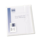 Avery® Translucent Document Wallets, Letter Size, Translucent Clear, 12/Box (AVE72278)