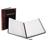Boorum & Pease® Laboratory Notebook, Data/Lab-Record Format, Black/Red Cover, (150) 10.38 x 8.13 Sheets (BORL21150R) Each