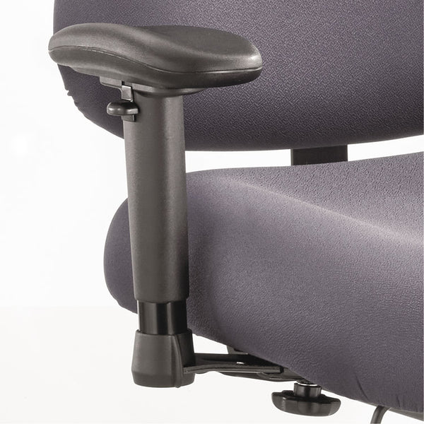 Safco® Height/Width-Adjustable T-Pad Arms for Safco Optimus Big/Tall High-Back Chairs, 4 x 10.25 x 11.5 to 14.5, Black, 2/Set (SAF3591BL) Each