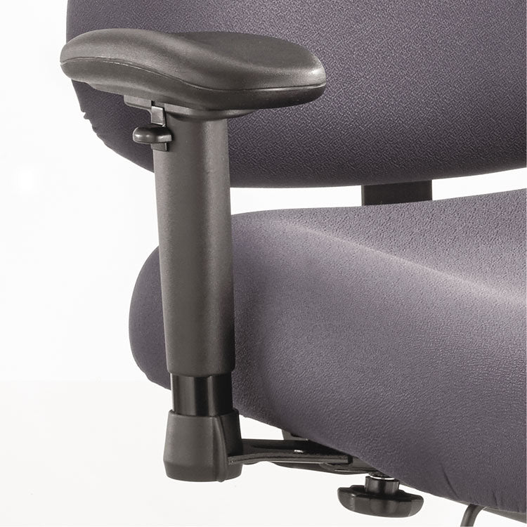 Safco® Height/Width-Adjustable T-Pad Arms for Safco Optimus Big/Tall High-Back Chairs, 4 x 10.25 x 11.5 to 14.5, Black, 2/Set (SAF3591BL) Each