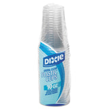 Dixie® Clear Plastic PETE Cups, 10 oz, WiseSize, 25/Pack, 20 Packs/Carton (DXECP10DX)