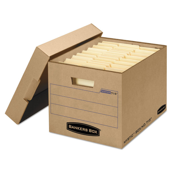 Bankers Box® Filing Box, Letter/Legal Files, 13" x 16.25" x 12", Kraft, 25/Carton (FEL7150001) Carton of 25